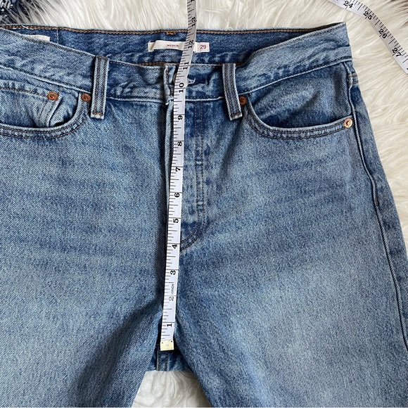 Levi's Shut Up Wedgie Icon Fit Jeans button fly premium denim raw hem - Picture 11 of 14